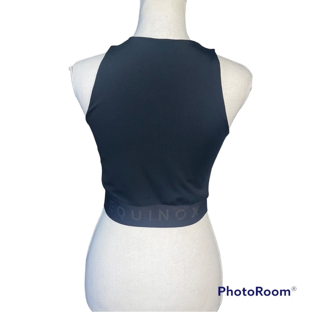 Equinox Zip-front sports bra Black Small - Picture 3 of 6